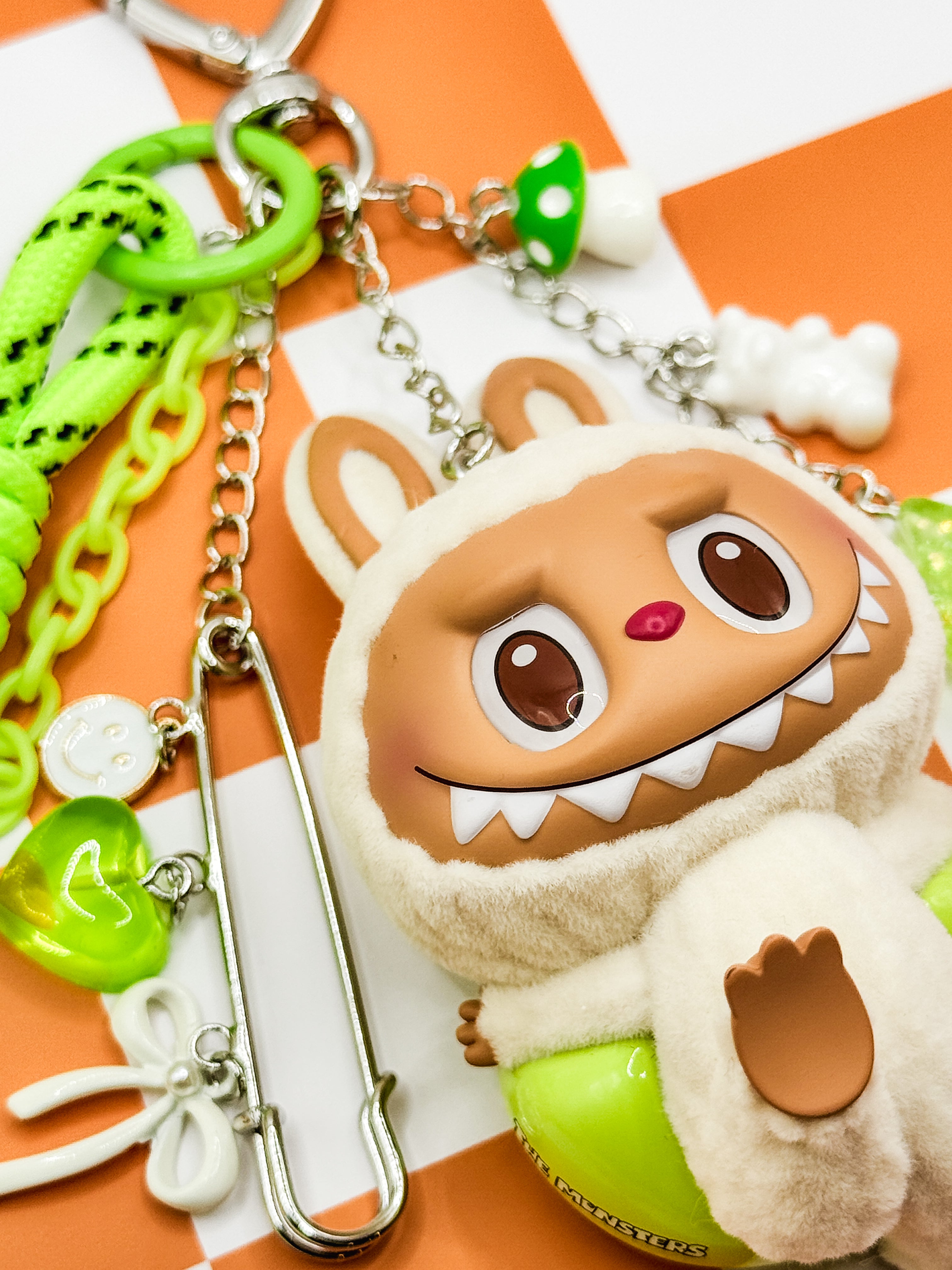 Labubu Lazy Yoga Bag Charms - Lay Down