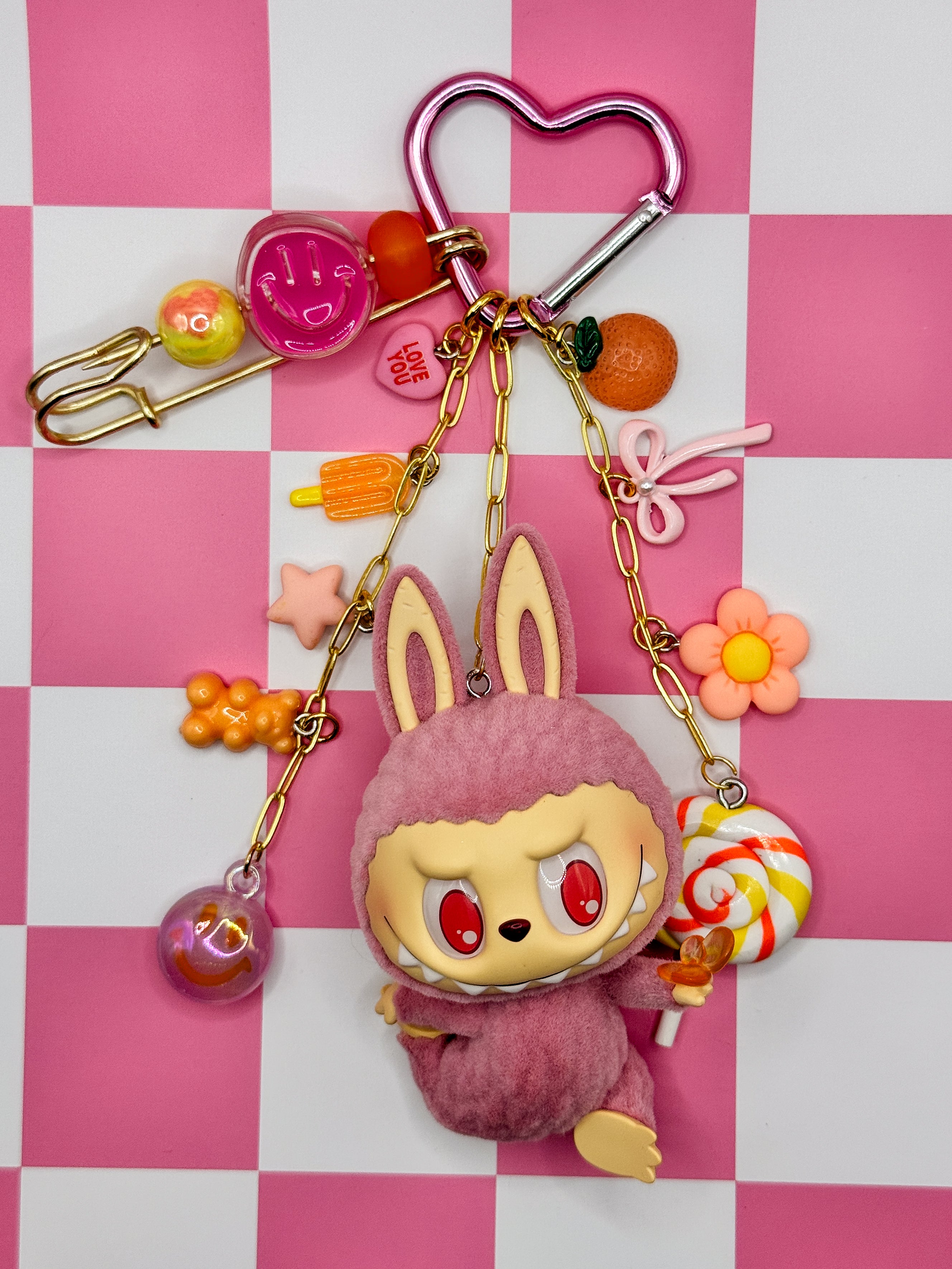 Labubu Lazy Yoga Bag Charms - Confident