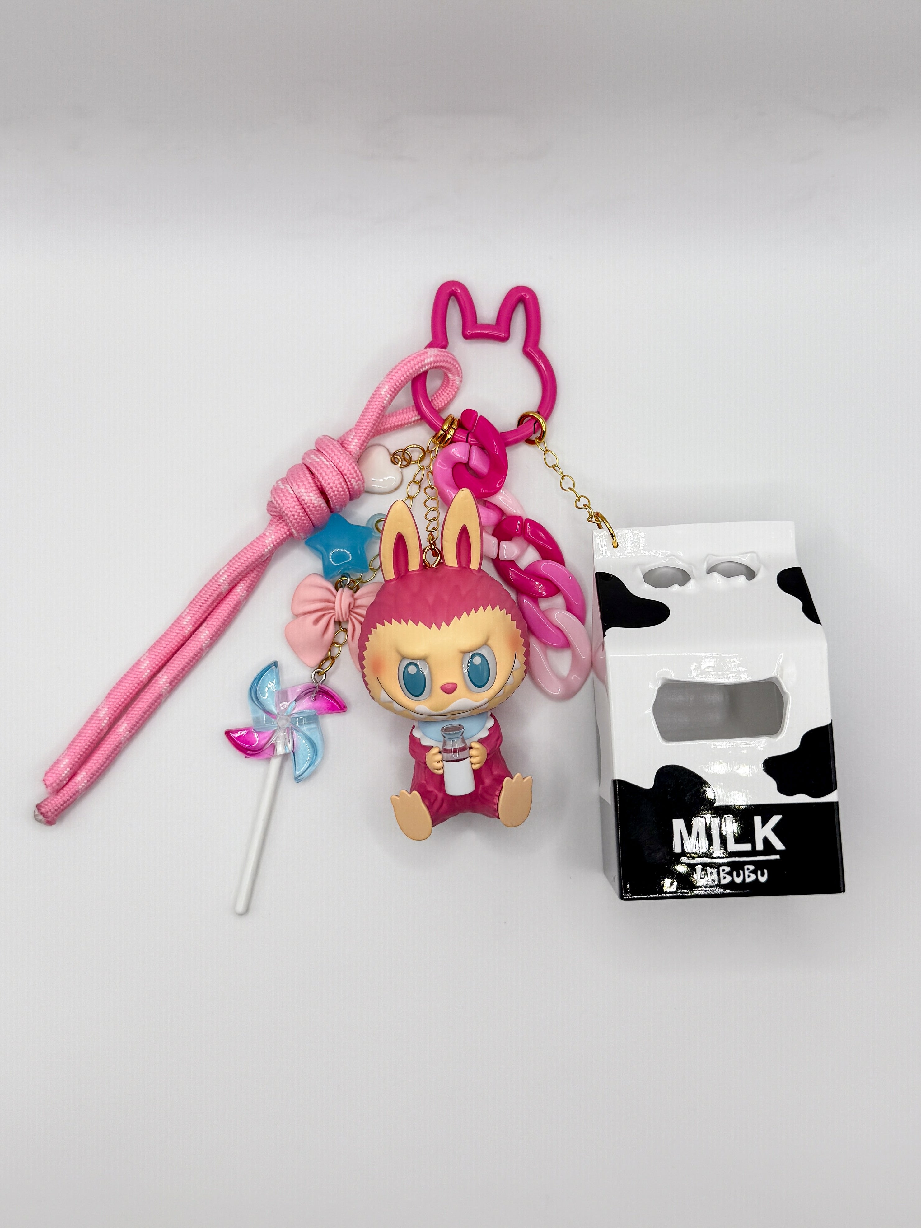 Labubu Wacky Mart Bag Charms - Milk
