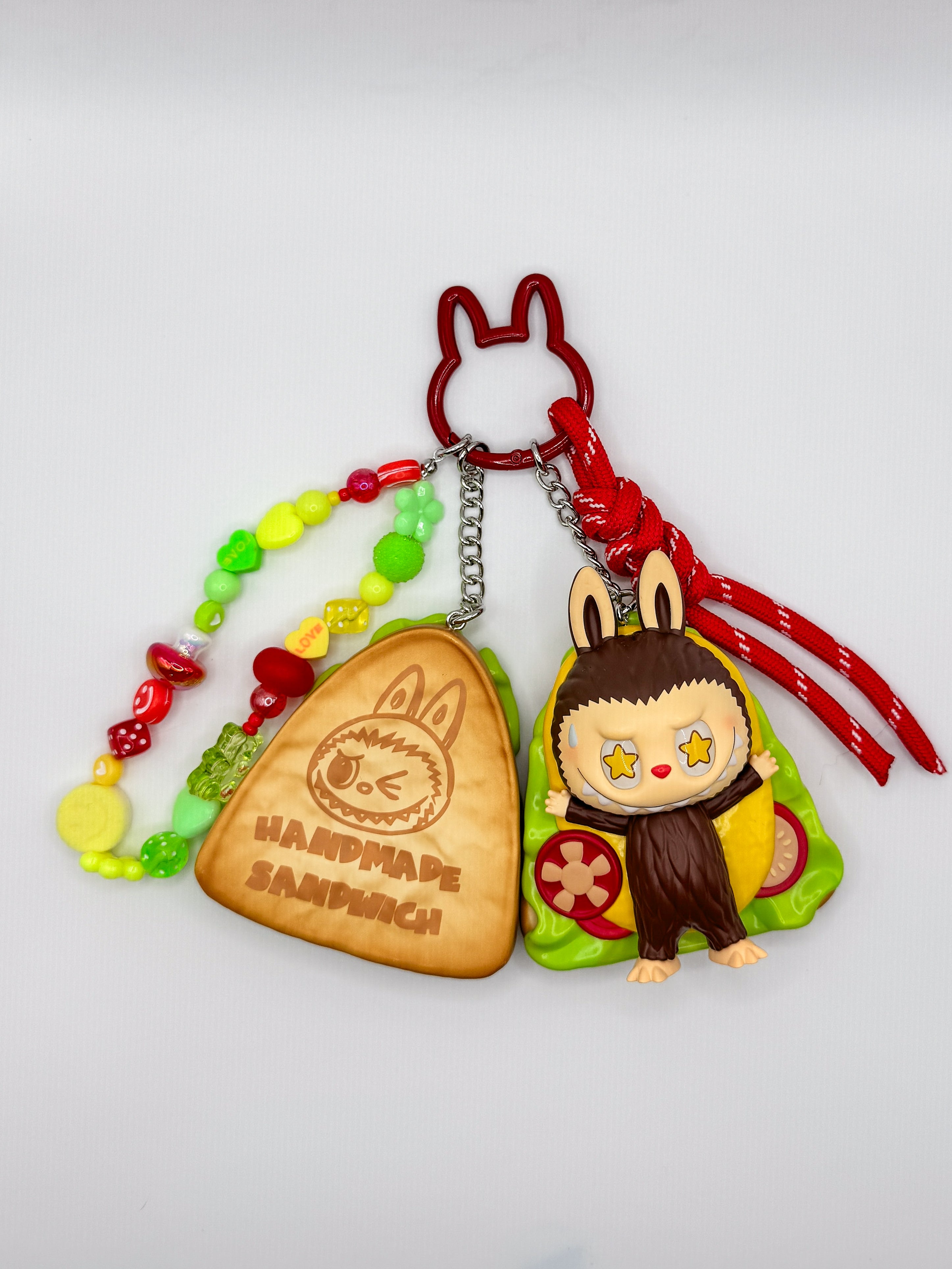 Labubu Wacky Mart Bag Charms - Sandwich