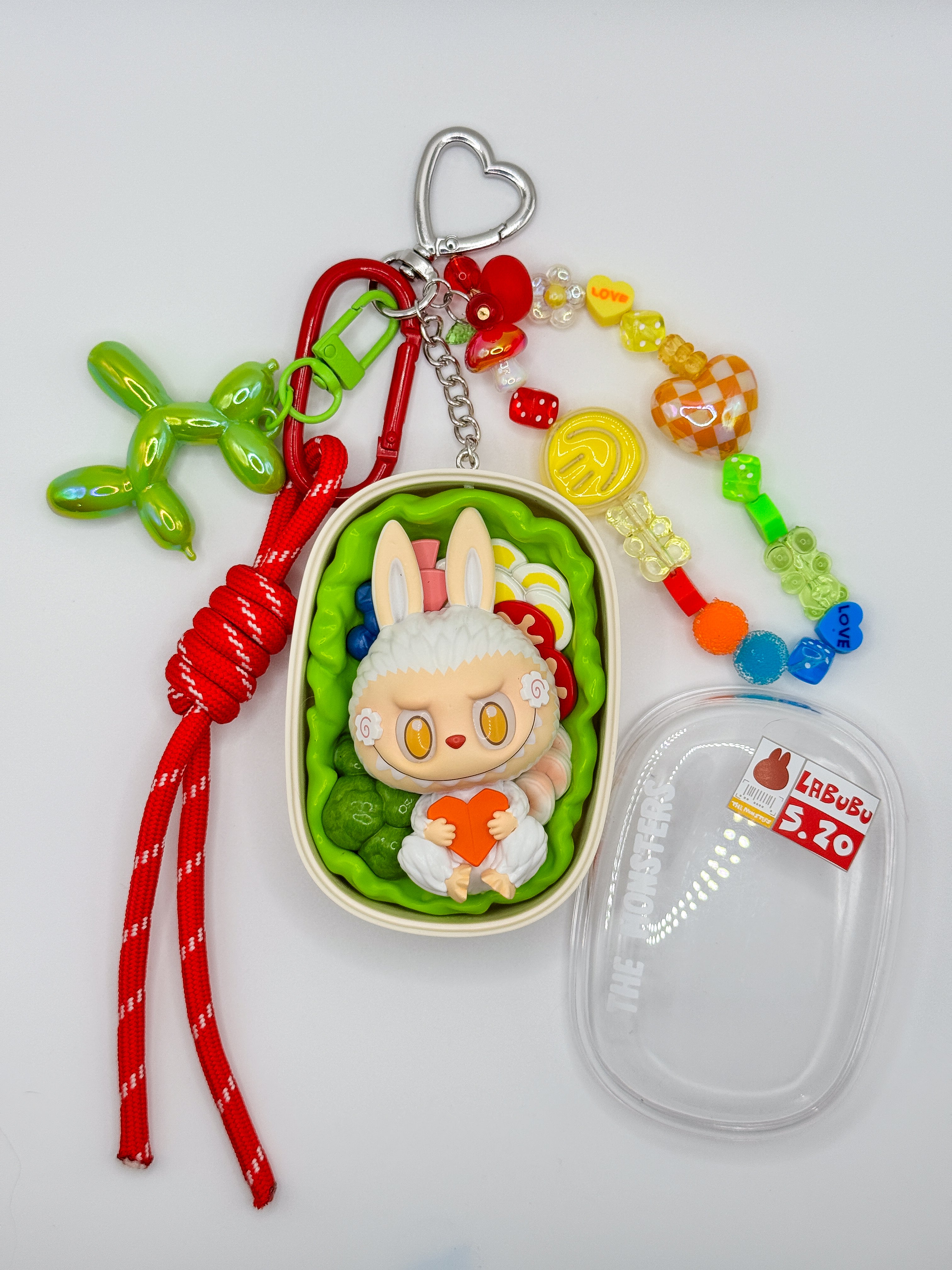 Labubu Wacky Mart Bag Charms - Salad