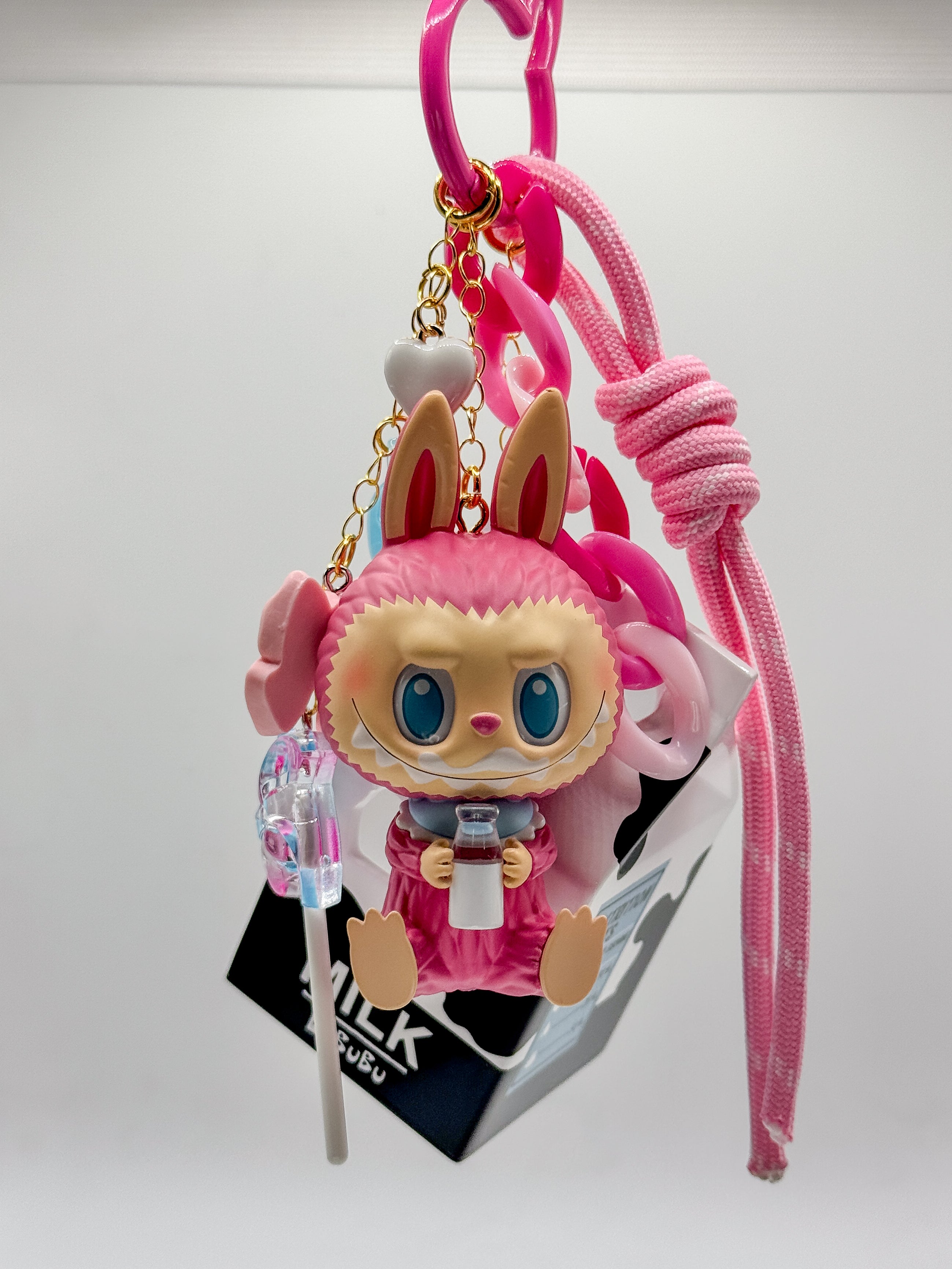 Labubu Wacky Mart Bag Charms - Milk