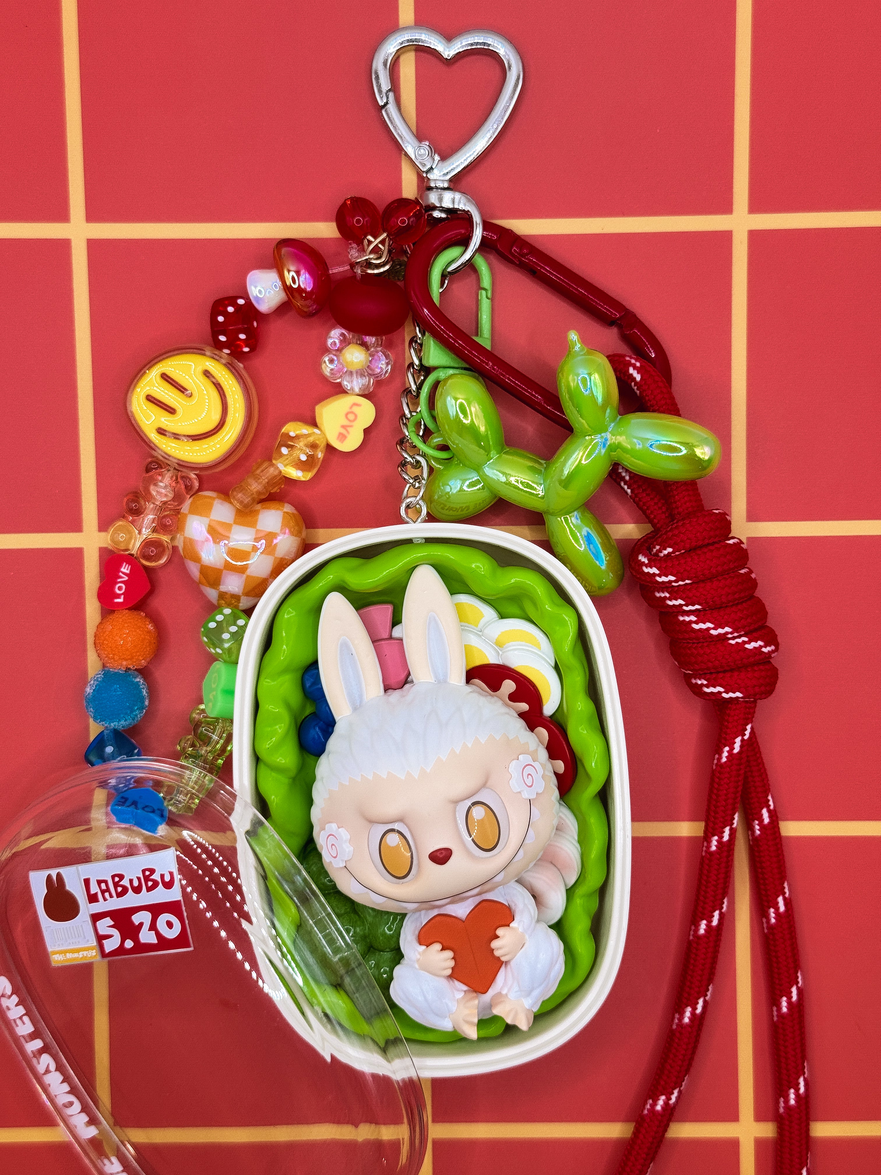 Labubu Wacky Mart Bag Charms - Salad