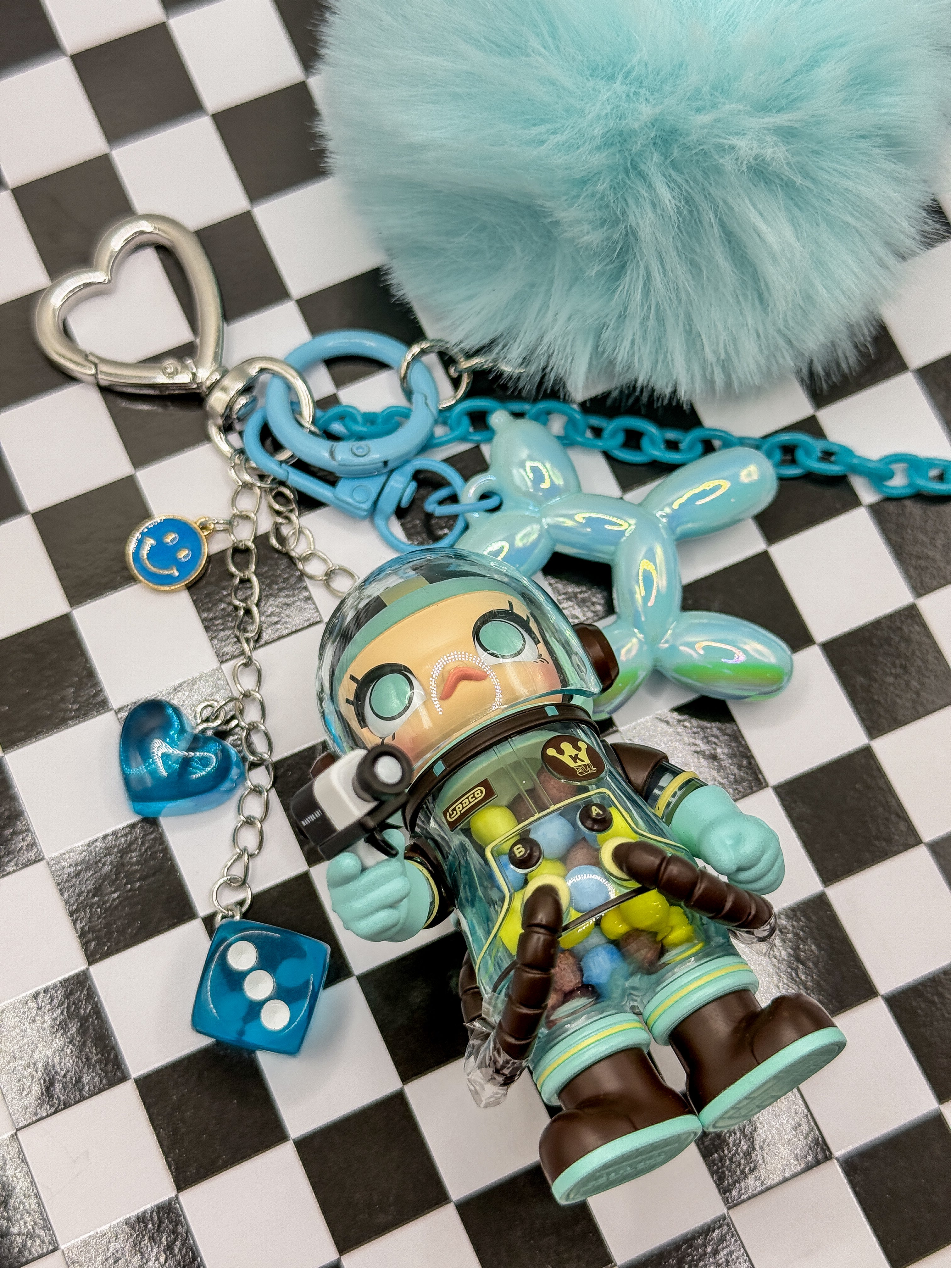 Pop Mart Space Molly Bag Charms - Mint Chocolate