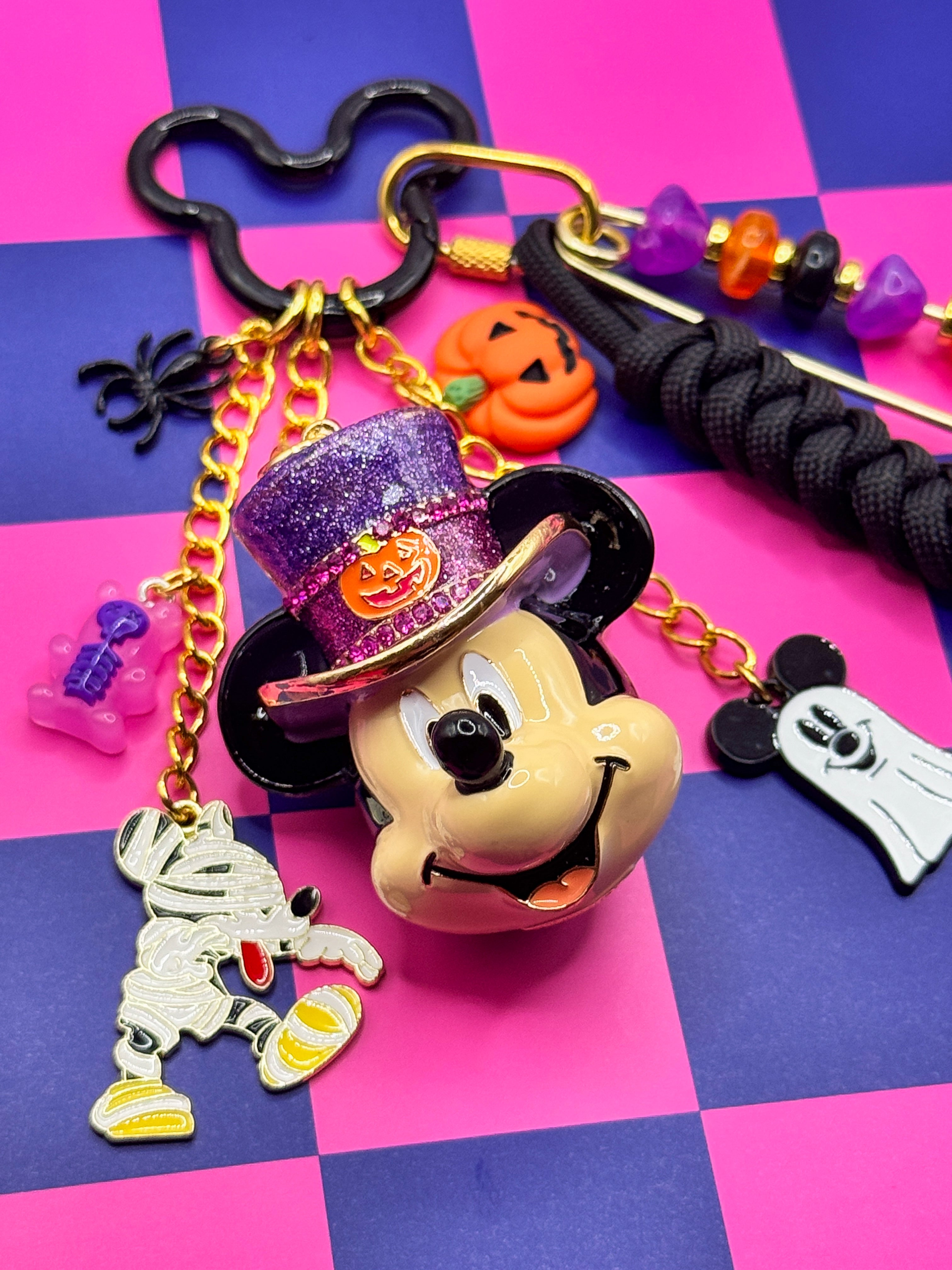 Bauble Bar Disney Halloween Bag Charms - Mickey Top Hat Lanyard