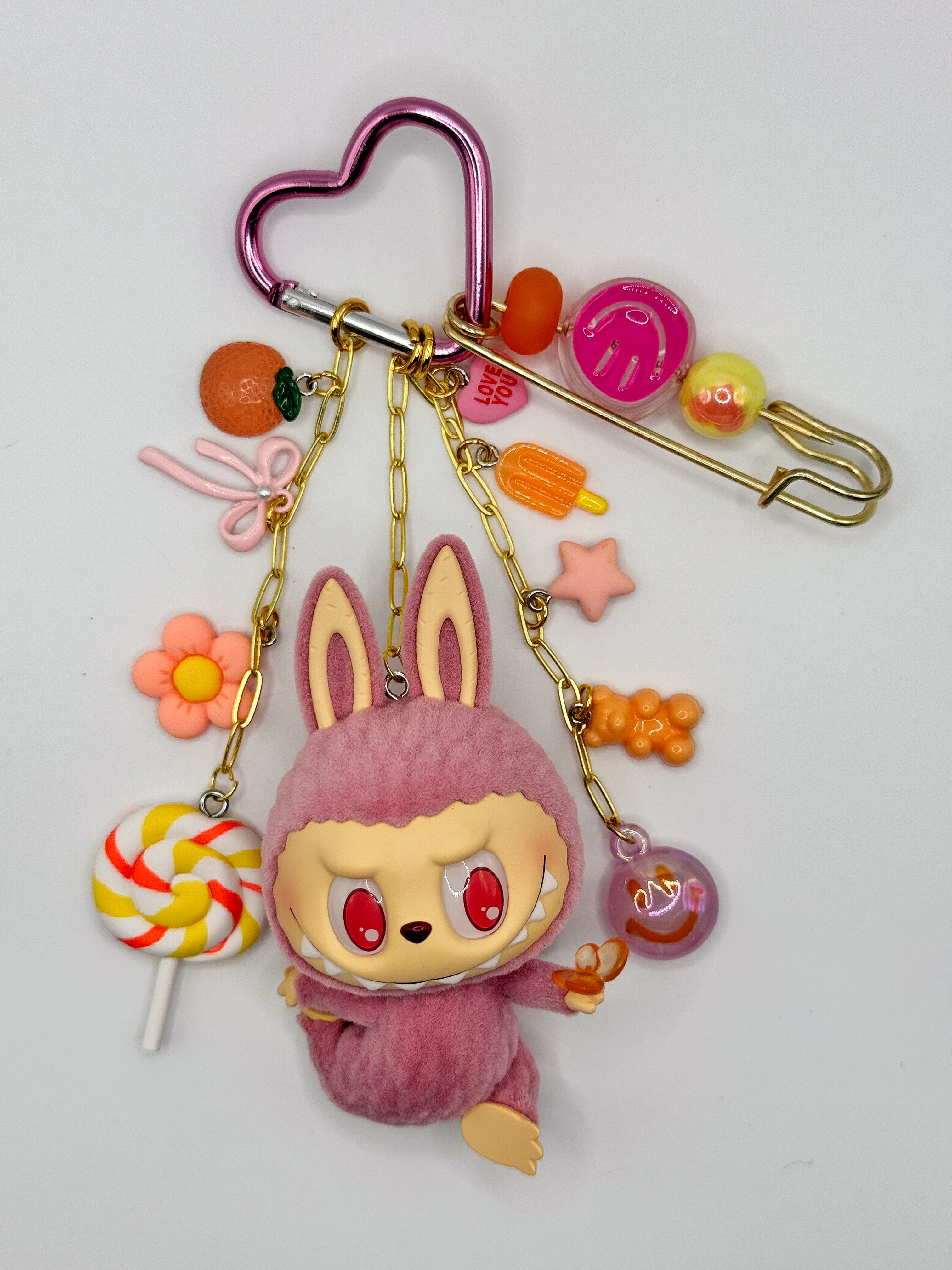 Labubu Lazy Yoga Bag Charms - Confident
