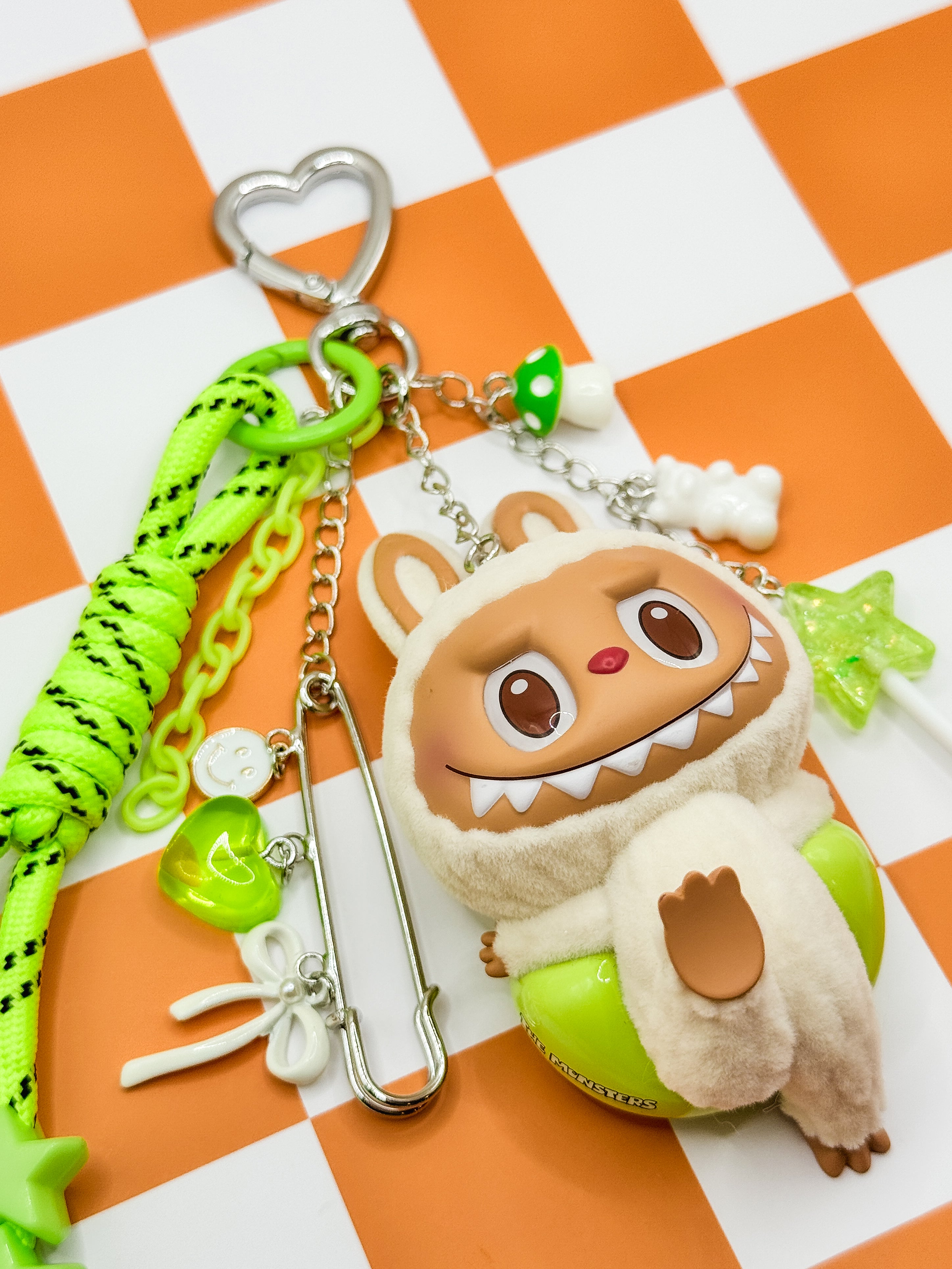 Labubu Lazy Yoga Bag Charms - Lay Down