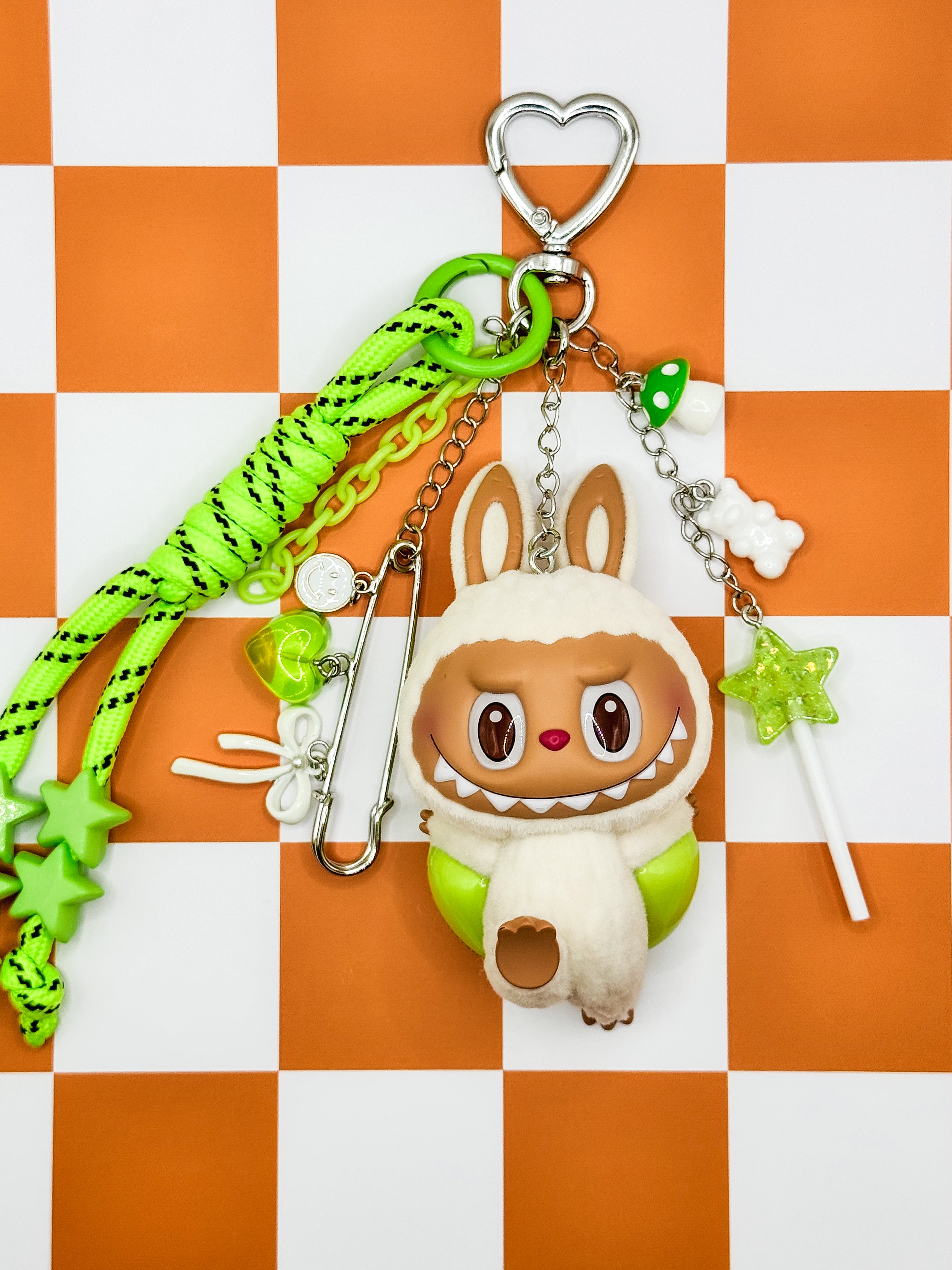 Labubu Lazy Yoga Bag Charms - Lay Down
