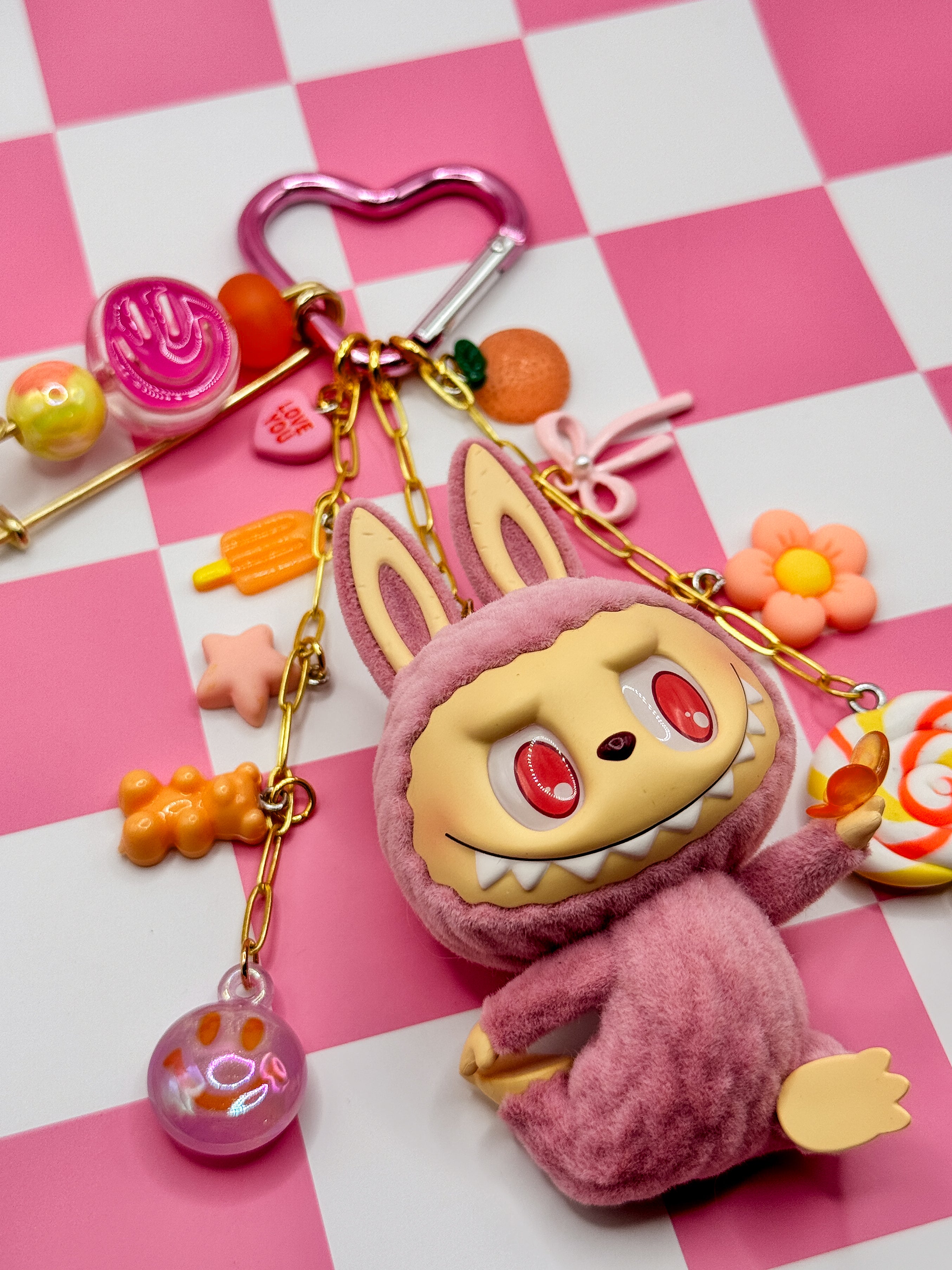 Labubu Lazy Yoga Bag Charms - Confident