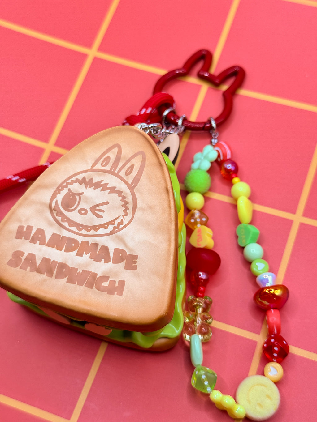 Labubu Wacky Mart Bag Charms - Sandwich