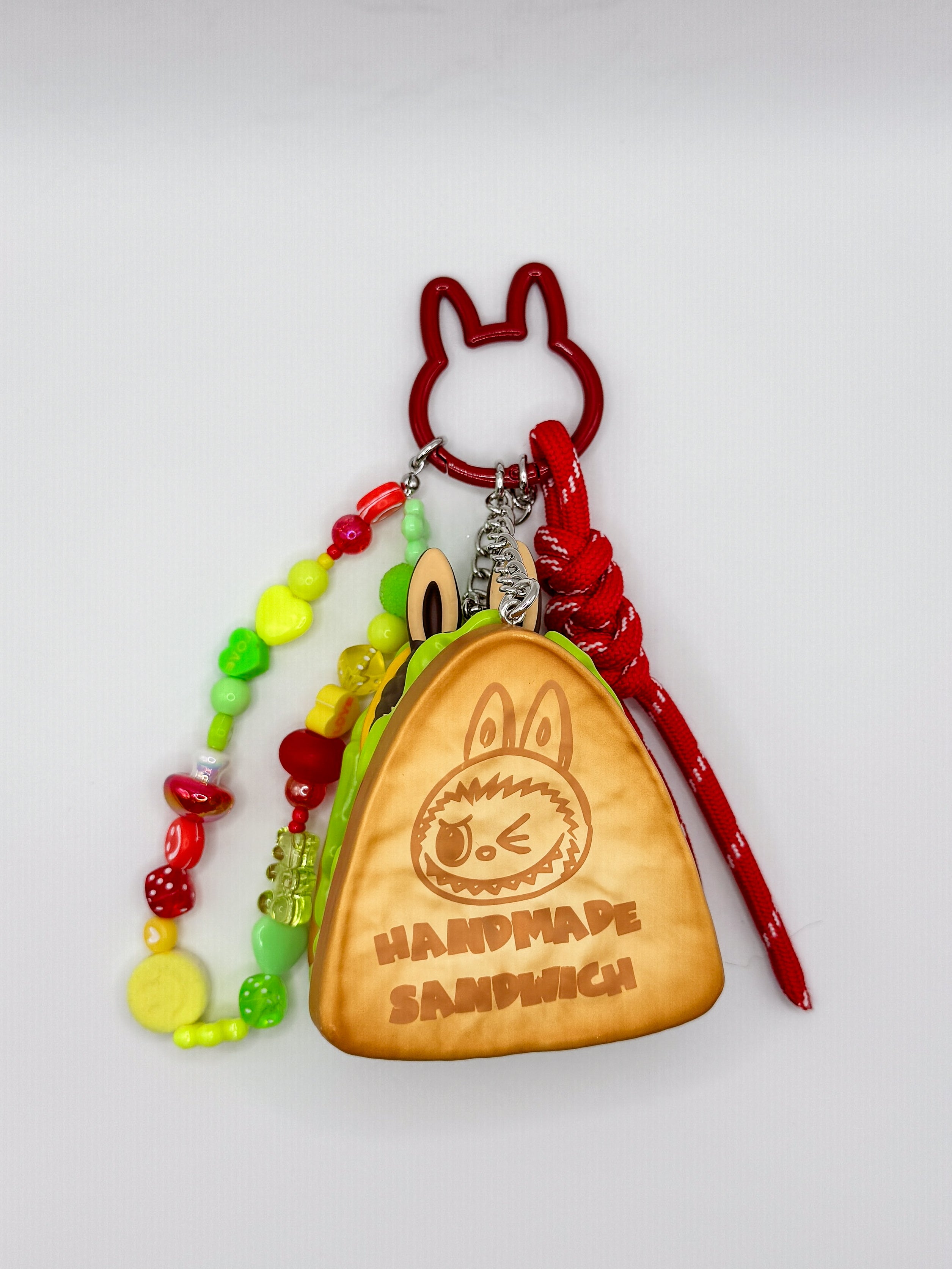 Labubu Wacky Mart Bag Charms - Sandwich