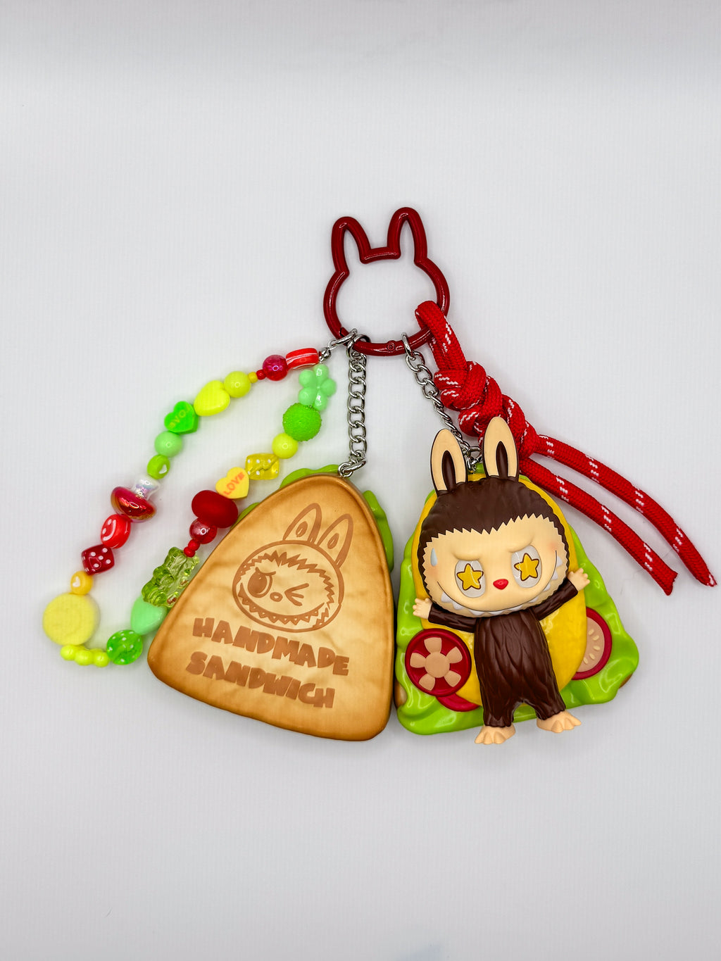 Labubu Wacky Mart Bag Charms - Sandwich