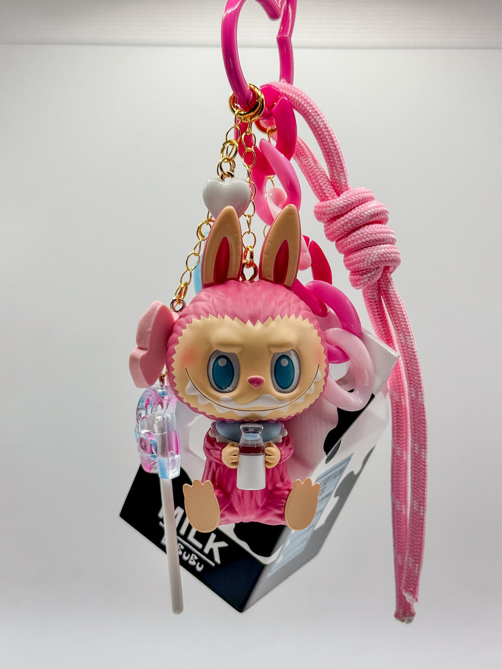 Labubu Wacky Mart Bag Charms - Milk