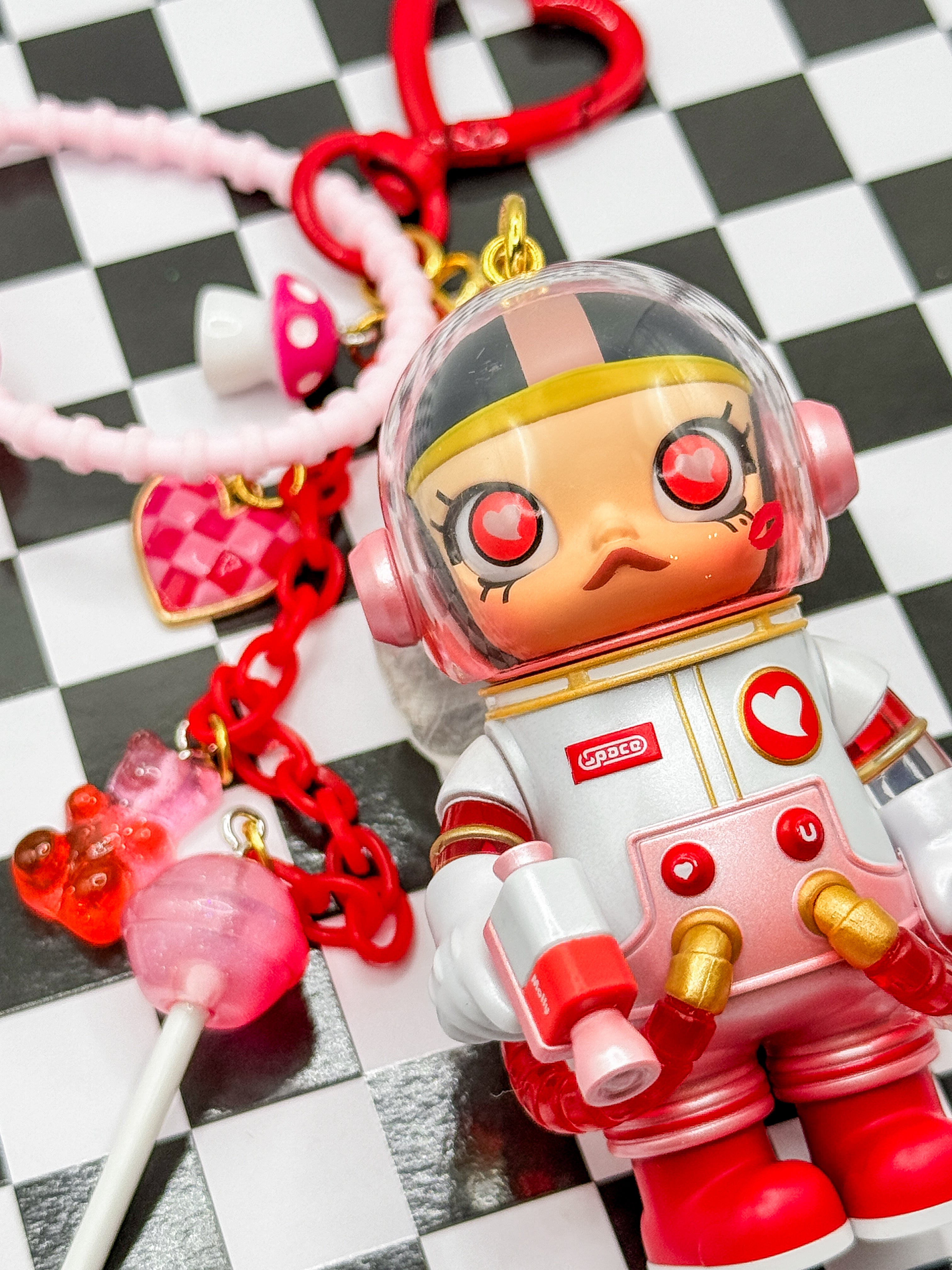 Pop Mart Space Molly Bag Charms - Heartbeat