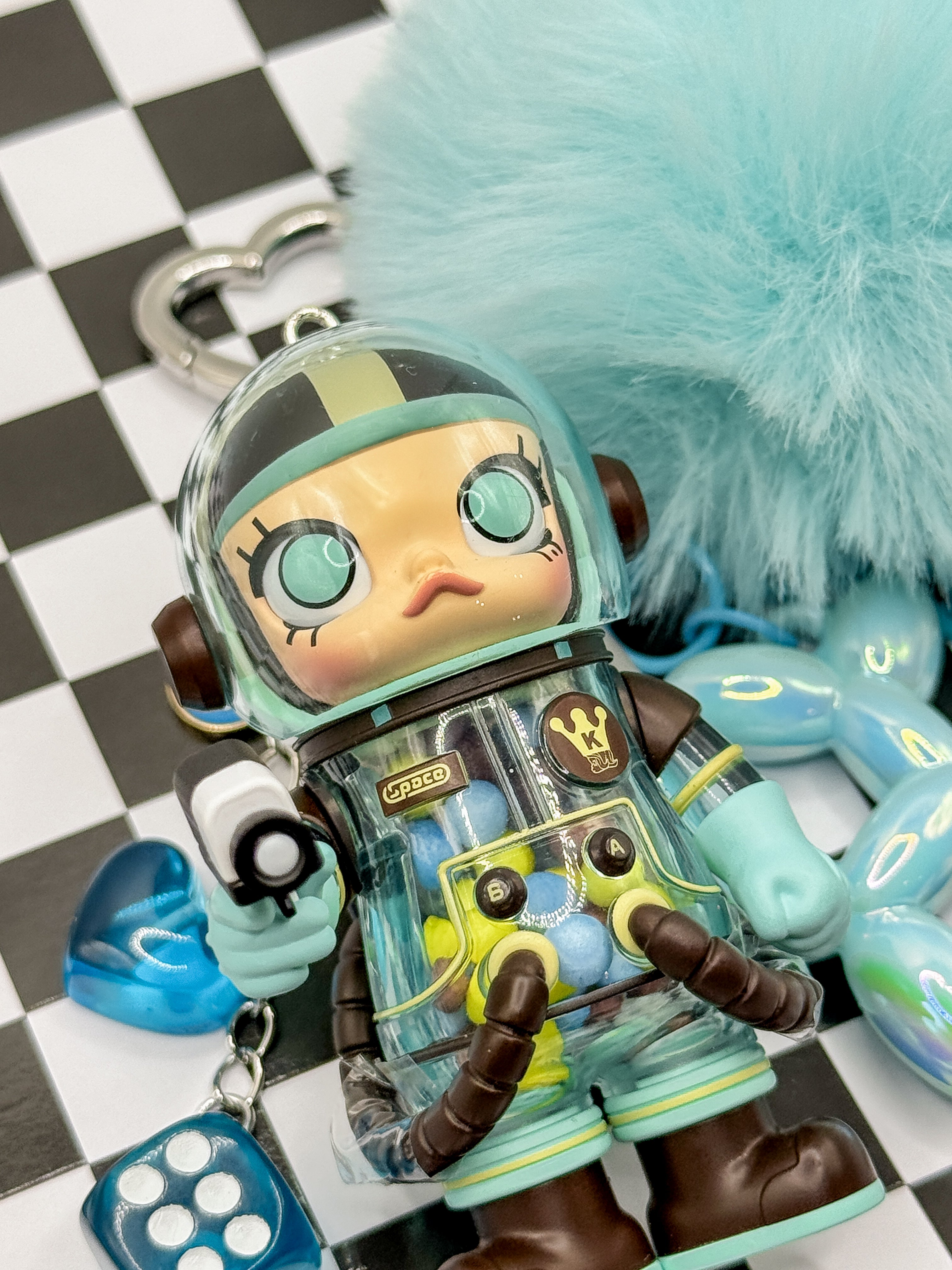 Pop Mart Space Molly Bag Charms - Mint Chocolate